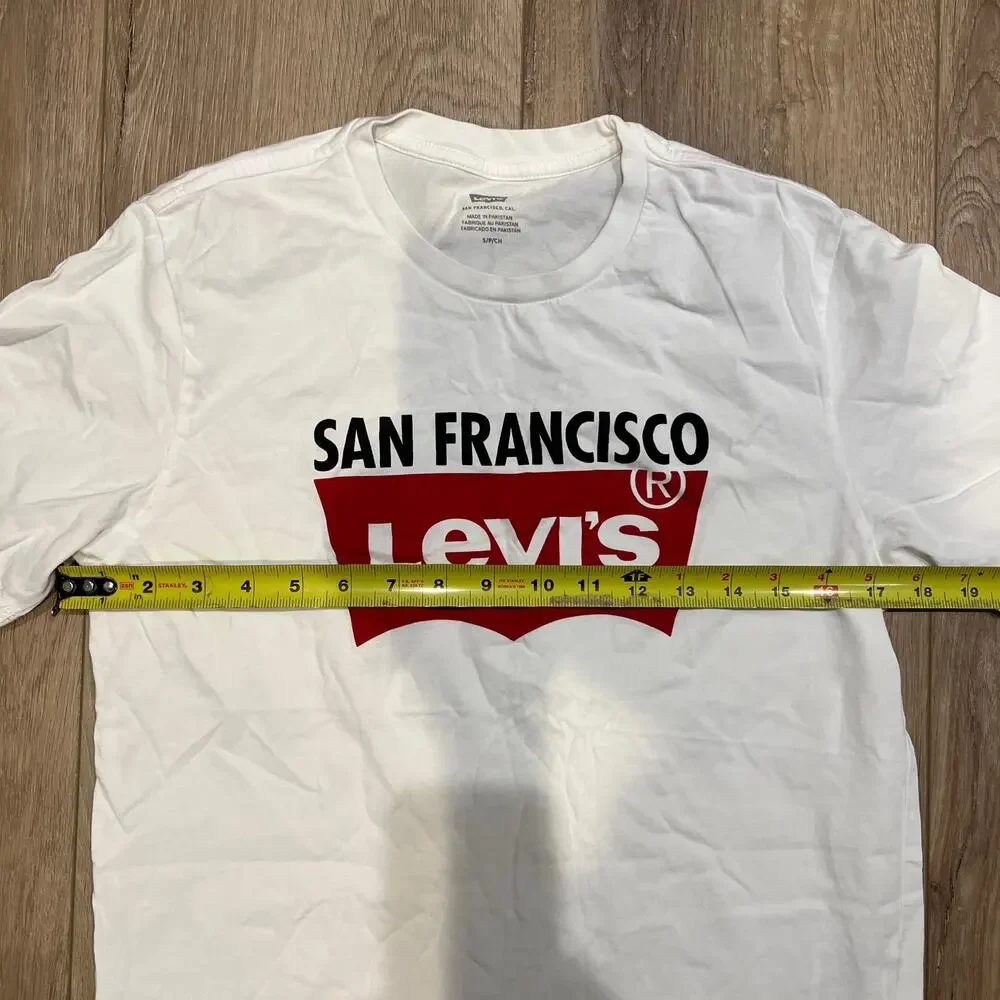 LEVI'S Men's San Francisco Tee Size S In White